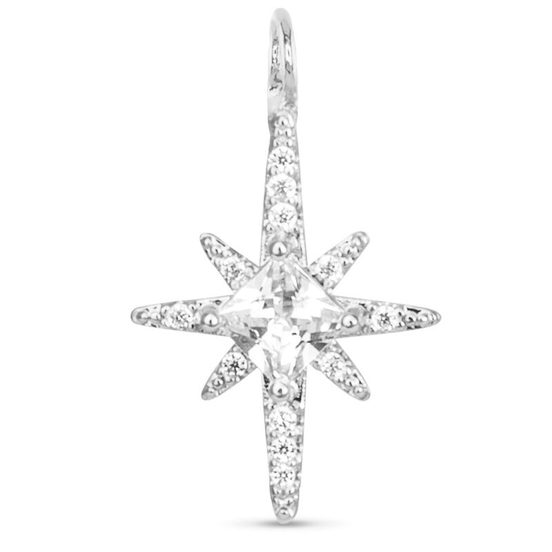 North Star Charm Silver